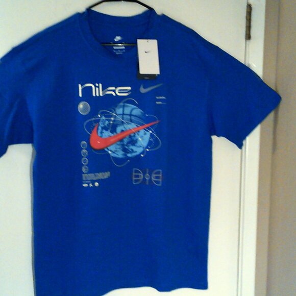 NEW NIKE BASKETBALL "Max90 Basketball Orbit Tee" MEN'S BLUE T-SHIRT M FV8418-480 - Picture 5 of 7